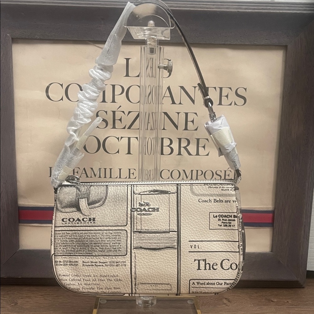 NWT! Coach Nolita 19 With Newspaper Print | shoulder bag